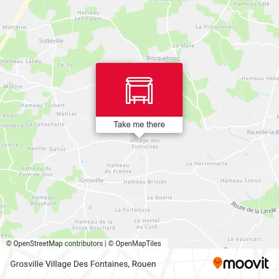 Grosville Village Des Fontaines map