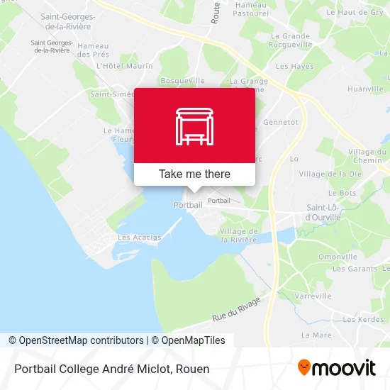 Portbail College André Miclot map