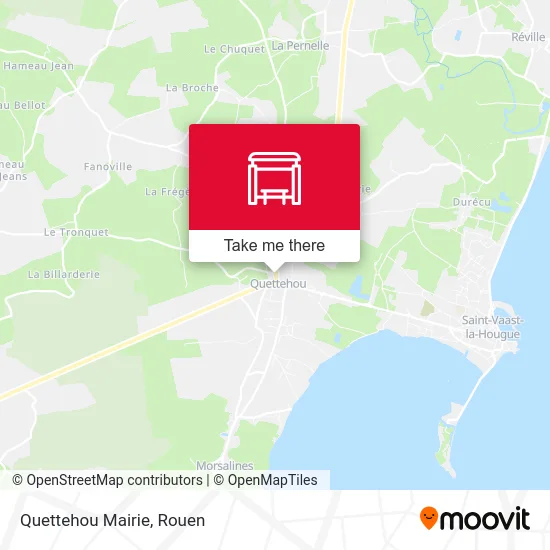 Mapa Quettehou Mairie