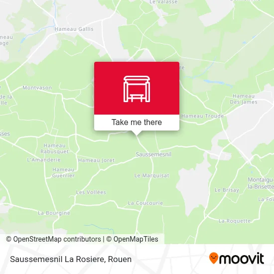 Saussemesnil La Rosiere map
