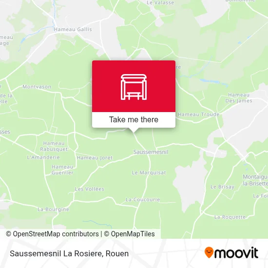 Saussemesnil La Rosiere map