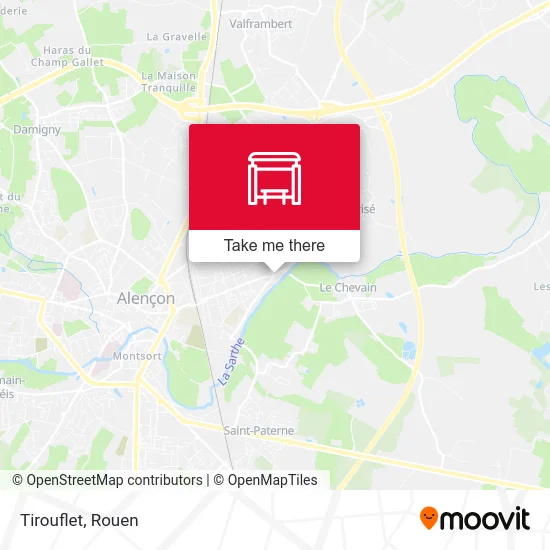 Mapa Tirouflet