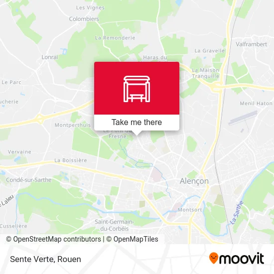 Mapa Sente Verte
