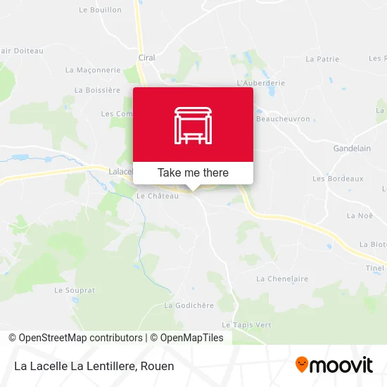 La Lacelle La Lentillere map