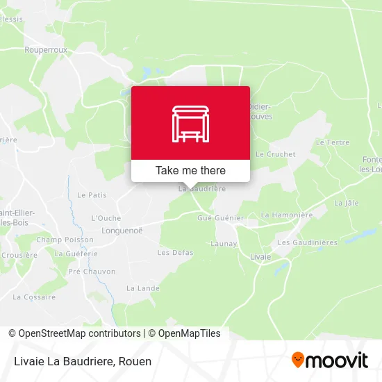 Livaie La Baudriere map