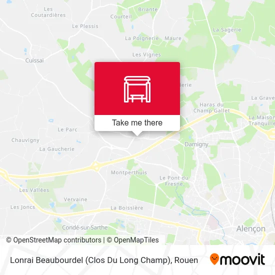 Lonrai Beaubourdel (Clos Du Long Champ) map