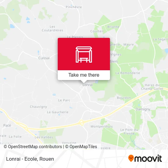 Lonrai - Ecole map