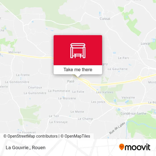 Mapa La Gouvrie.