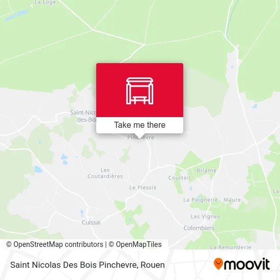Saint Nicolas Des Bois Pinchevre map