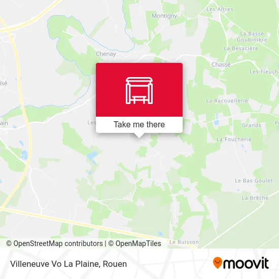 Villeneuve Vo La Plaine map