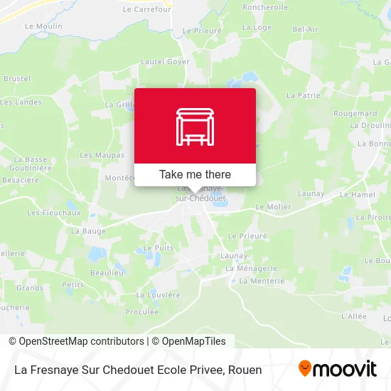 La Fresnaye Sur Chedouet Ecole Privee map