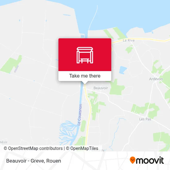 Beauvoir - Greve map