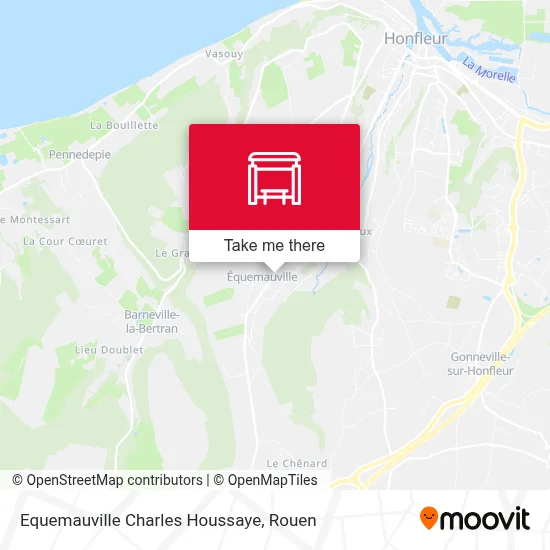 Equemauville Charles Houssaye map