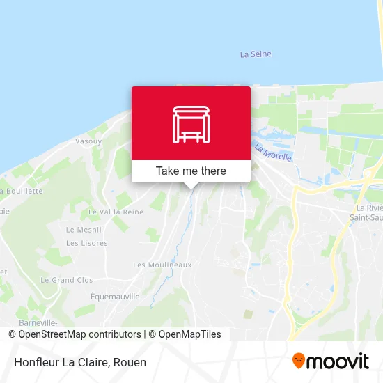 Honfleur La Claire map