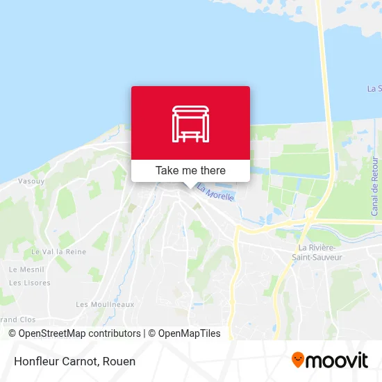 Mapa Honfleur Carnot