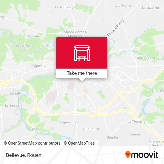 Mapa Bellevue