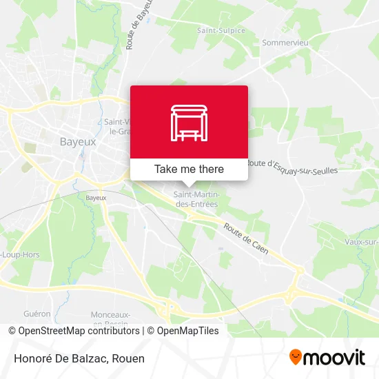 Honoré De Balzac map