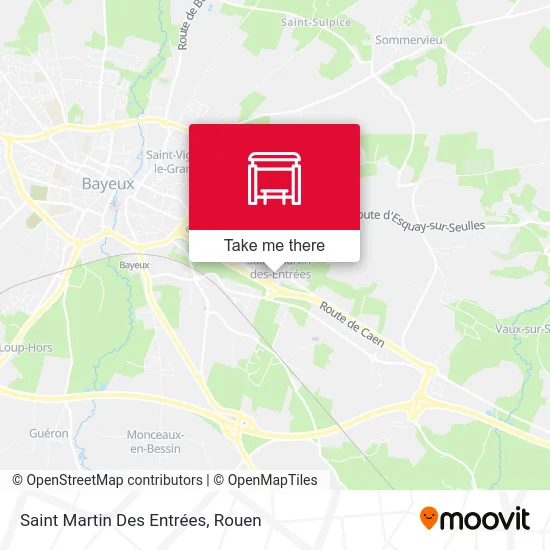 Saint Martin Des Entrées map