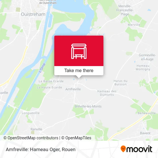 Amfreville: Hameau Oger map