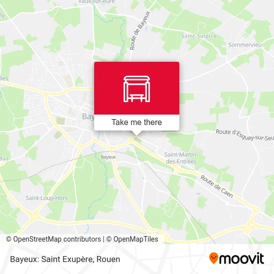 Bayeux: Saint Exupère map