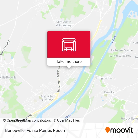 Benouville: Fosse Poirier map