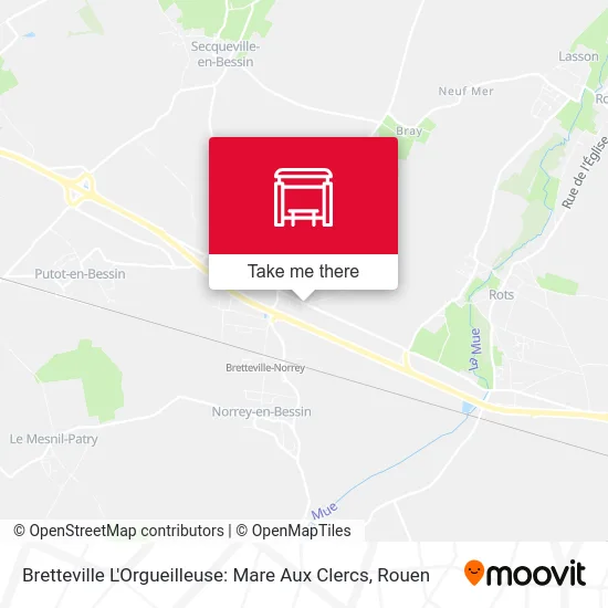 Bretteville L'Orgueilleuse: Mare Aux Clercs map