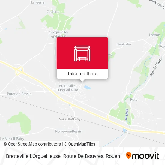 Bretteville L'Orgueilleuse: Route De Douvres map
