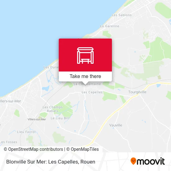 Blonville Sur Mer: Les Capelles map