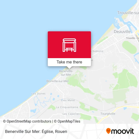 Mapa Benerville Sur Mer: Église