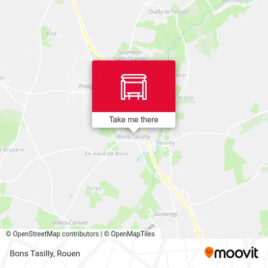Mapa Bons Tasilly