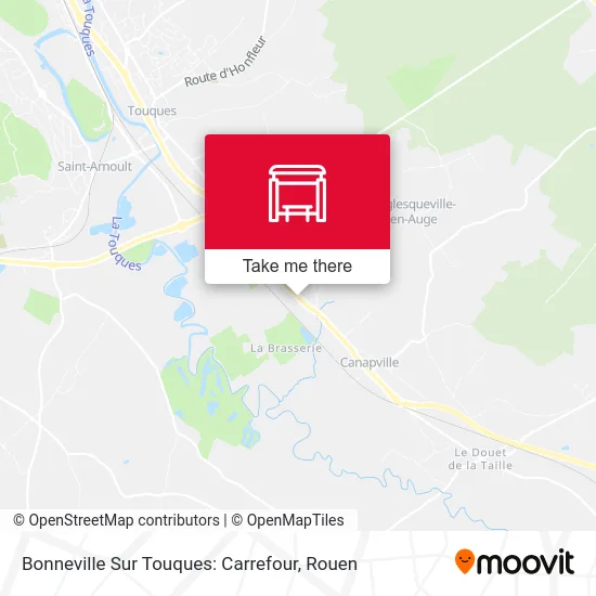 Bonneville Sur Touques: Carrefour map