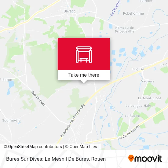 Bures Sur Dives: Le Mesnil De Bures map