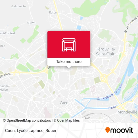 Caen: Lycée Laplace map