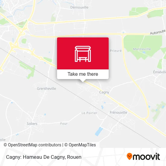 Cagny: Hameau De Cagny map