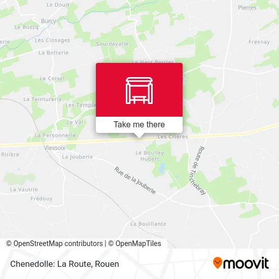 Mapa Chenedolle: La Route