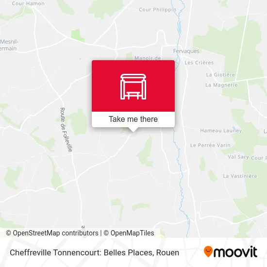 Cheffreville Tonnencourt: Belles Places map