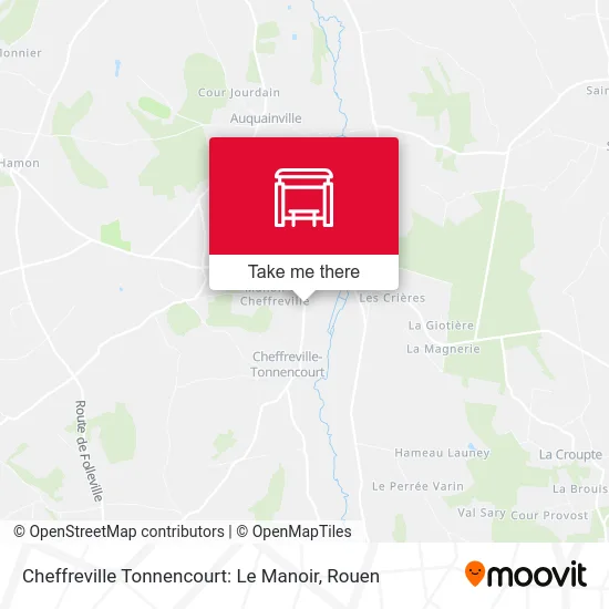 Cheffreville Tonnencourt: Le Manoir map