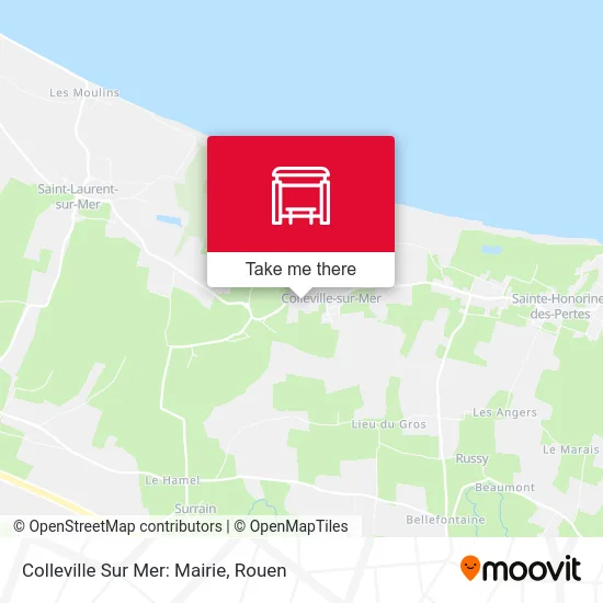 Mapa Colleville Sur Mer: Mairie