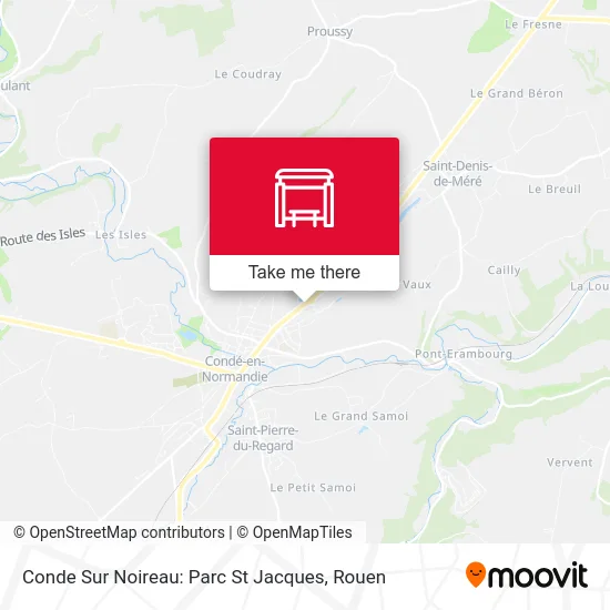 Conde Sur Noireau: Parc St Jacques map