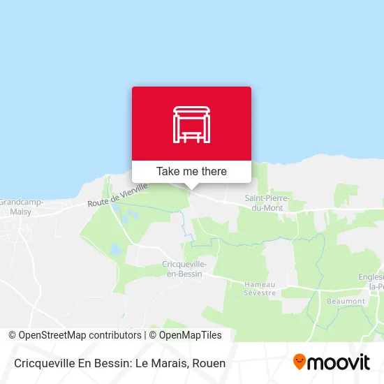 Cricqueville En Bessin: Le Marais map