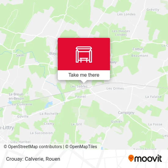 Mapa Crouay: Calverie