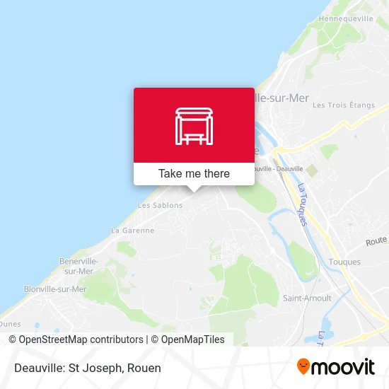 Deauville: St Joseph map