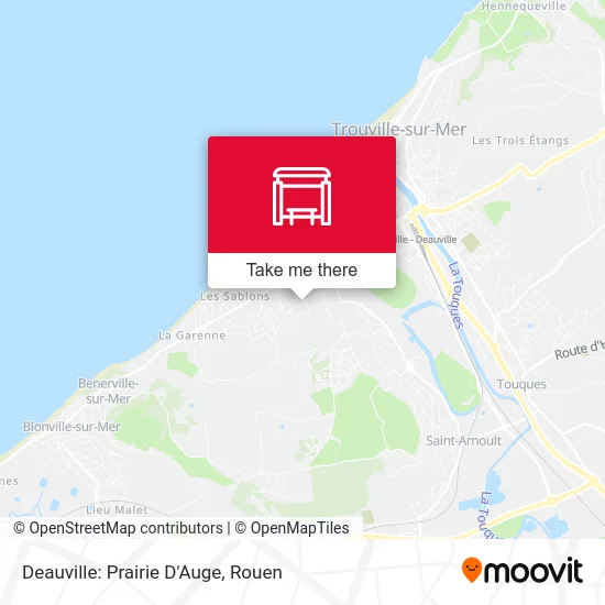 Deauville: Prairie D'Auge map