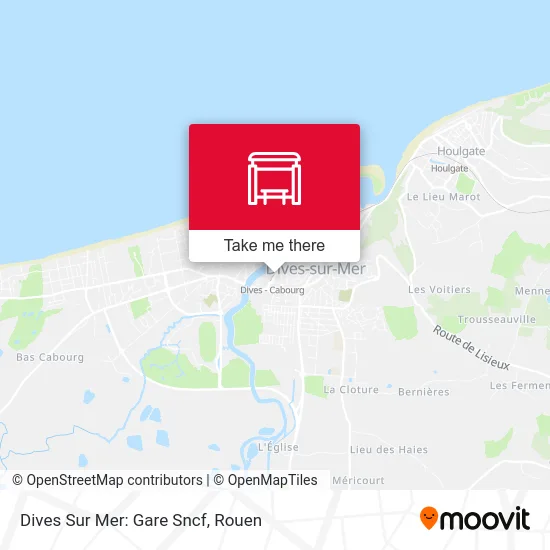 Mapa Dives Sur Mer: Gare Sncf