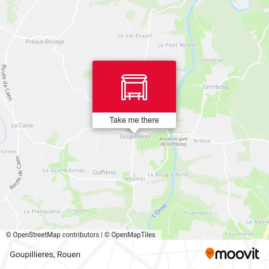 Mapa Goupillieres