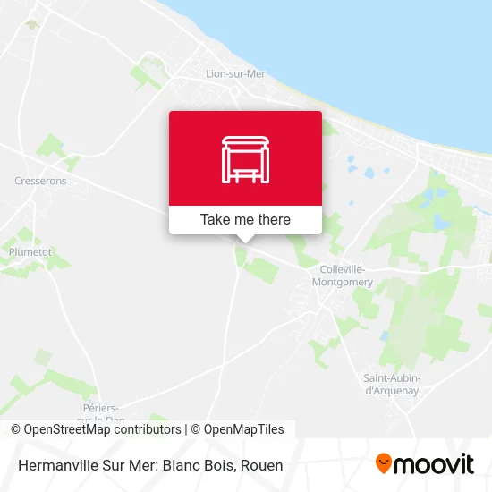 Hermanville Sur Mer: Blanc Bois map