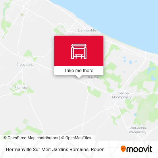 Hermanville Sur Mer: Jardins Romains map