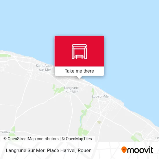 Langrune Sur Mer: Place Harivel map