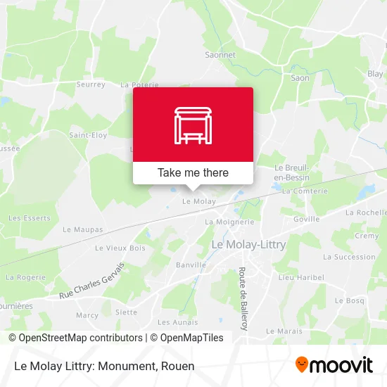 Le Molay Littry: Monument map