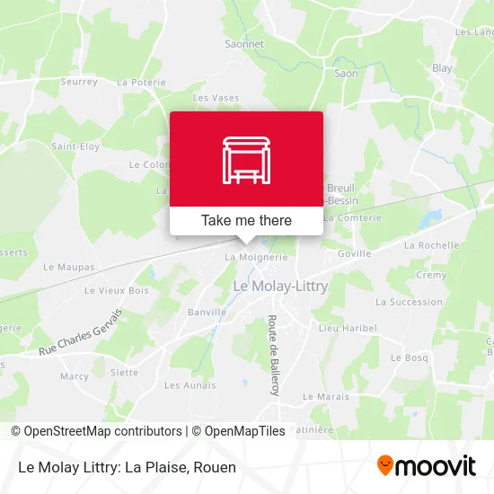Le Molay Littry: La Plaise map